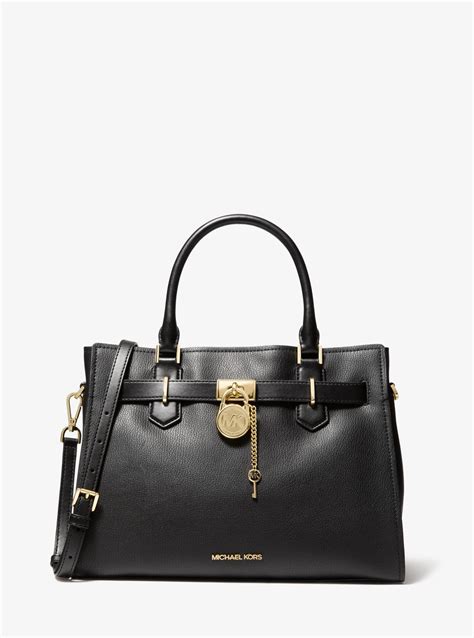 michael kors hamilton medium traveler black